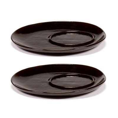 Serax La Mère lautanen kahvikupille Ø14,5 cm 2 kpl Dark brown | Alk. 22,40 €