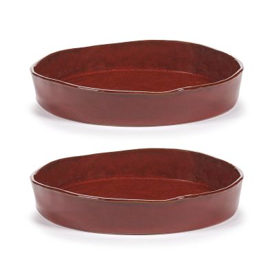 Serax La Mère syvä lautanen M Ø23 cm 2 kpl Venetian red | Alk. 54,00 €