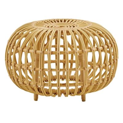 Sika Design, Ottoman Ø55 cm taidepalmikkona luonnonvärisenä | Alk. 420,00 €