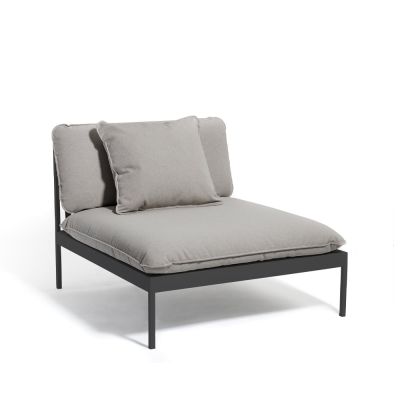 Skargaarden Bönan moduulisohva Fiord 551 beige, 1-istuttava, tummanharmaa alumiinirunko | Alk. 2 030,09 €