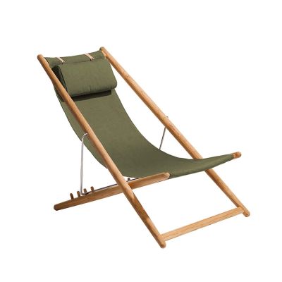 Skargaarden H55 lepotuoli tiikki Sunbrella Heritage Leaf green | Alk. 680,09 €