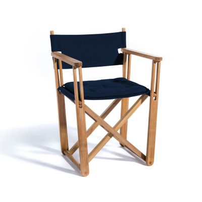 Skargaarden Kryss Dining nojatuoli Agora Nautic Navy blue, tiikki | Alk. 599,00 €