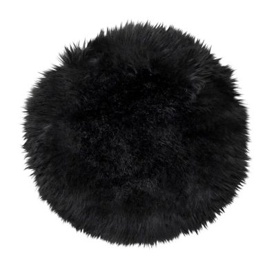 Skinnwille, Gently Istuintyyny lampaannahasta ø34 cm Black | Alk. 24,00 €