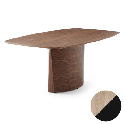 Skovby, Sm116 Pöytä Valkolakattu tammi/Musta nanolaminaatti 142-182X102X74Cm | Alk. 2 652,00 €