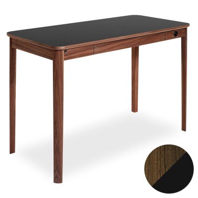 Skovby, Sm131 Työpöytä Saksanpähkinä Öljy/Musta Nanolaminaatti 115X55X74Cm | Alk. 1 225,00 €