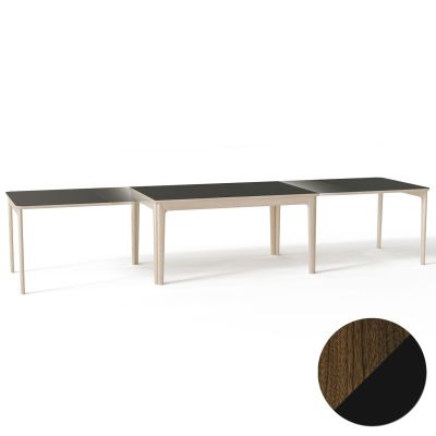 Skovby, SM26 Pöytä Saksanpähkinäöljy/Musta Nanolaminaatti 155-308/359x101x74 cm | Alk. 3 716,00 €