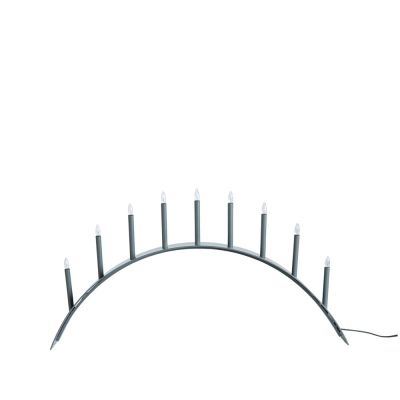SMD Design Spica Bow 9 -adventtikynttelikkö Harmaa, led | Alk. 249,30 €