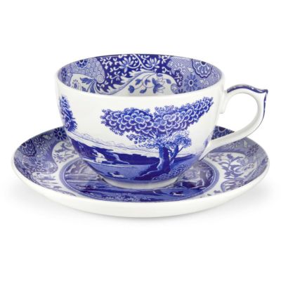 Spode ”Blue Italian”-jumbokuppi ja lautanen | Alk. 72,00 €