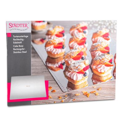 Städter Suorakaiteen muotoinen kakkualusta 43,5 cm x 32 cm | Alk. 22,00 €