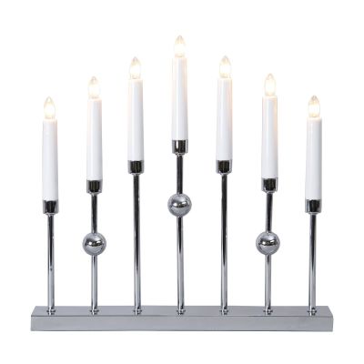 Star Trading Gustavo sähkökynttelikkö kromi | Alk. 47,90 €