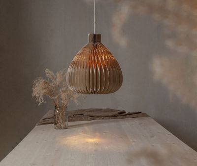 Star Trading Honeycomb paperivarjostin/paperikoriste 40 cm beige