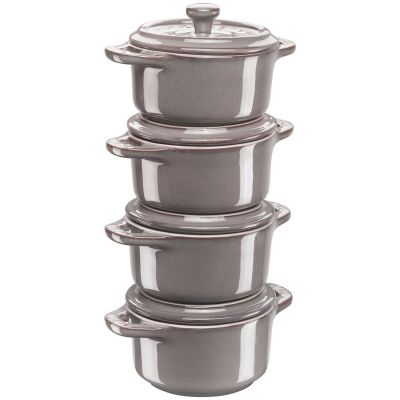 Staub Minipannu 4 kpl, harmaa | Alk. 65,00 €