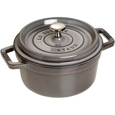Staub Pyöreä kattila 22 cm 2,2 L, grafiitinharmaa | Alk. 161,00 €