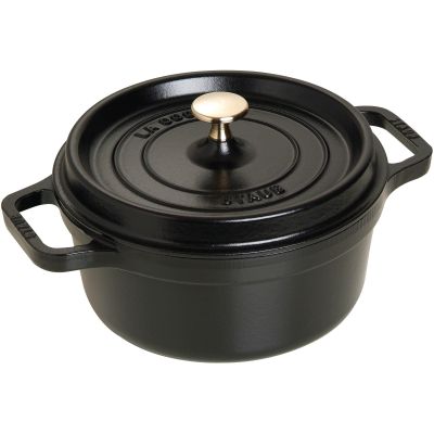 Staub Pyöreä kattila 22 cm 2,2 L, musta | Alk. 175,00 €