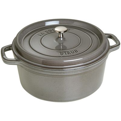 Staub Pyöreä kattila 28 cm 6,7 L, grafiitinharmaa | Alk. 235,00 €