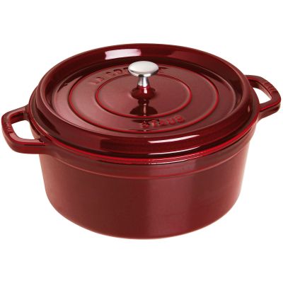 Staub Pyöreä kattila 28 cm 6,7 L, granaattiomena | Alk. 310,00 €