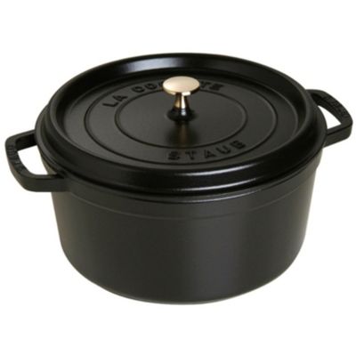 Staub Pyöreä kattila 34 cm 12,6 L, musta | Alk. 288,00 €