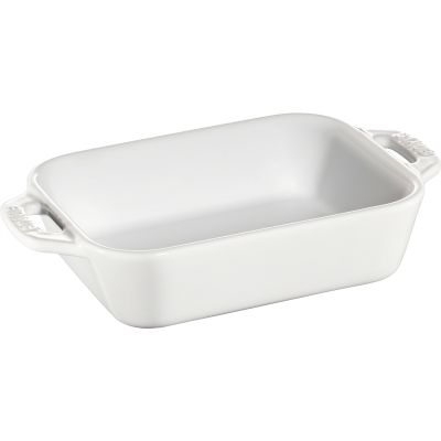 Staub Suorakulmainen uuninkestävä vuoka 14 x 11 cm, valkoinen | Alk. 18,90 €