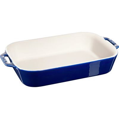 Staub Suorakulmainen uuninkestävä vuoka 34 x 24 cm, sininen | Alk. 48,00 €