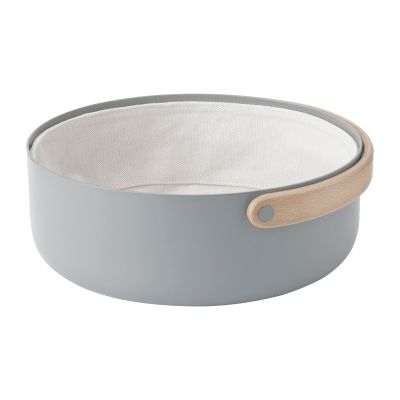Stelton Emma leipäkori kahvalla Ø 23 cm Harmaa-pyökki | Alk. 65,23 €