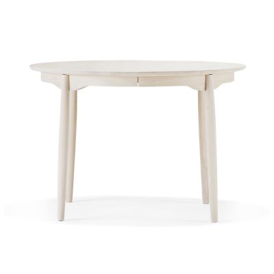 Stolab Carl ruokapöytä jaettava Ø 115 cm Koivu valkoöljy | Alk. 1 410,00 €