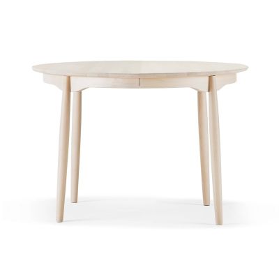 Stolab Carl ruokapöytä kiinteä levy Ø 115 cm Koivu vaalea mattalakka | Alk. 1 079,00 €