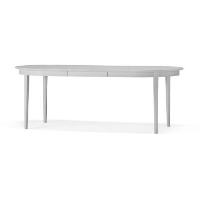 Stolab Vardags ruokapöytä 160 x 100 cm Koivu vaaleanharmaa 51, 1 jatkopala | Alk. 1 818,00 €