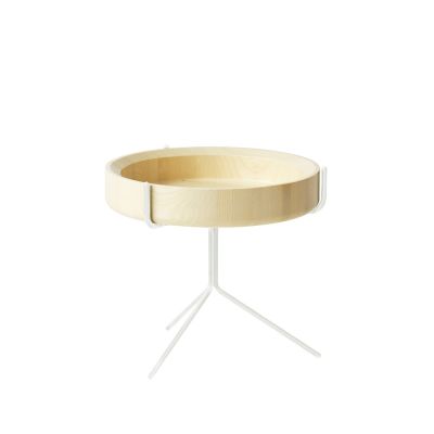 Swedese Drum pöytä luonnonlakka-k. 36 cm-valkoinen runko | Alk. 562,84 €
