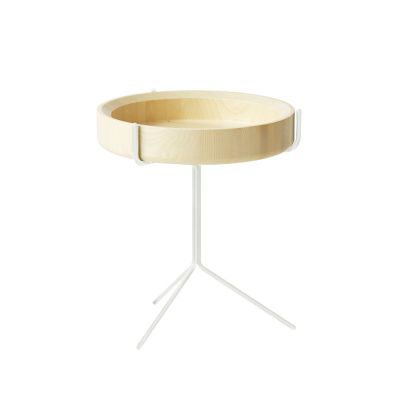Swedese Drum pöytä luonnonlakka-k. 46 cm-valkoinen runko | Alk. 590,09 €