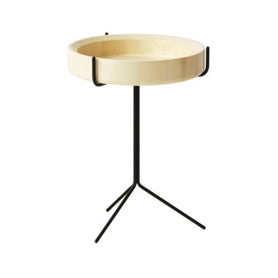 Swedese Drum pöytä Luonnonlakka-k. 56 cm-musta runko | Alk. 600,09 €