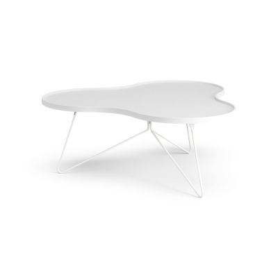 Swedese Flower mono pöytä 107 x 114 cm H45 cm Saarni valkoiseksi kuultomaalattu | Alk. 1 304,00 €