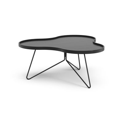 Swedese Flower mono pöytä 84 x 90 cm H39 cm Saarni mustaksi kuuultomaalattu | Alk. 1 096,00 €