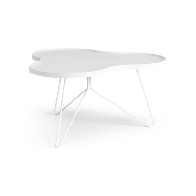 Swedese Flower mono pöytä 84 x 90 cm H45 cm Saarni valkoiseksi kuultomaalattu | Alk. 1 095,20 €