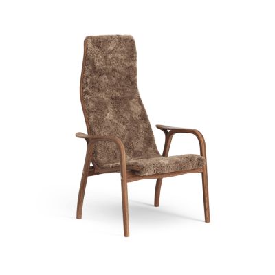 Swedese Lamino nojatuoli Lampaannahka sahara, lakattu saksanpähkinä | Alk. 2 480,09 €
