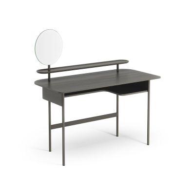 Swedese Luna kirjoituspöytä hyllyllä ja peilillä Tammi hurrikaaniharmaa | Alk. 1 600,59 €