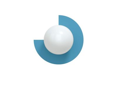 Swedish Ninja - Candy Big Circle 270 L Seinävalaisin Scandi Blue Swedish Ninja | Alk. 561,00 €