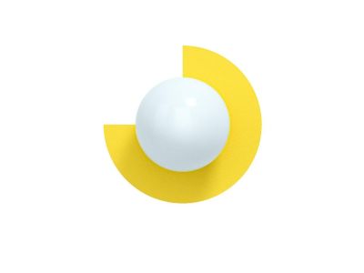 Swedish Ninja - Candy Big Circle 270 L Seinävalaisin Sunshine Yellow Swedish Ninja | Alk. 561,00 €