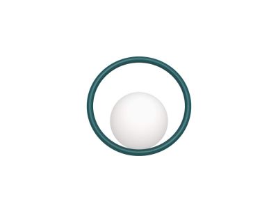 Swedish Ninja - Hula Hoop Seinävalaisin HW Peacock Green Swedish Ninja