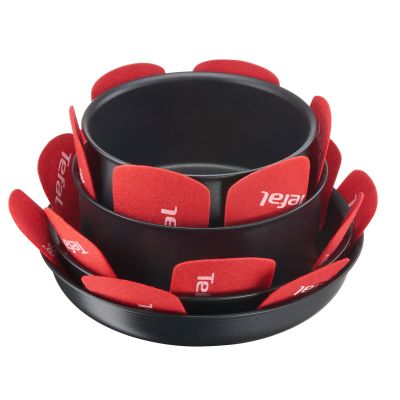 Tefal Keittoastiasuojat 38 cm 4 kpl, punainen | Alk. 22,16 €