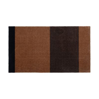 tica copenhagen Stripes by tica, vaakasuuntainen, käytävämatto Cognac-dark brown-black, 67x120 cm