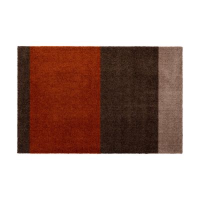 tica copenhagen Stripes by tica, vaakasuuntainen, ovimatto Brown-terrakotta, 60 x 90 cm | Alk. 44,90 €