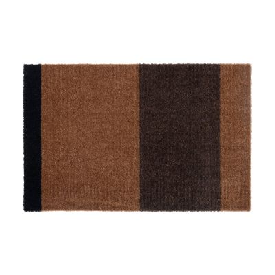 tica copenhagen Stripes by tica, vaakasuuntainen, ovimatto Cognac-dark brown-black, 40x60 cm | Alk. 27,90 €