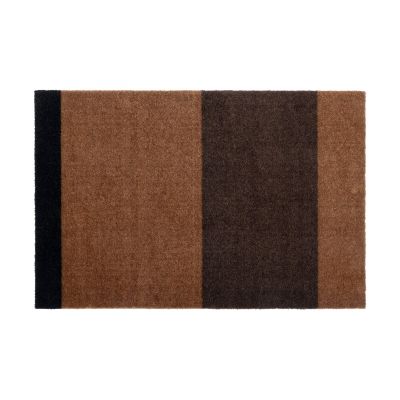 tica copenhagen Stripes by tica, vaakasuuntainen, ovimatto Cognac-dark brown-black, 60x90 cm | Alk. 44,90 €