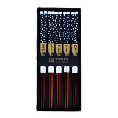 Tokyo Design Studio Chopstick Syömäpuikot 5 kpl Siniset kukat