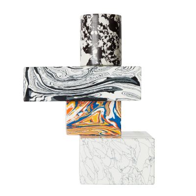 Tom Dixon Swirl-kynttilänjalka pieni Monivärinen