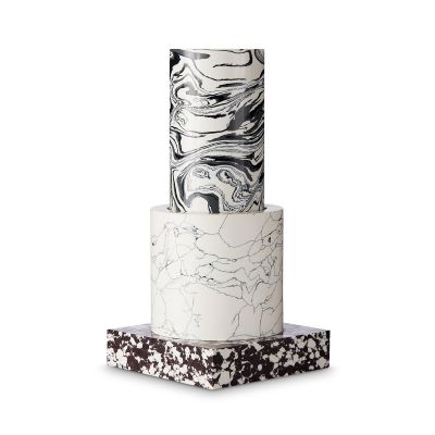 Tom Dixon Swirl Small -maljakko 26 cm Musta-valkoinen | Alk. 333,97 €