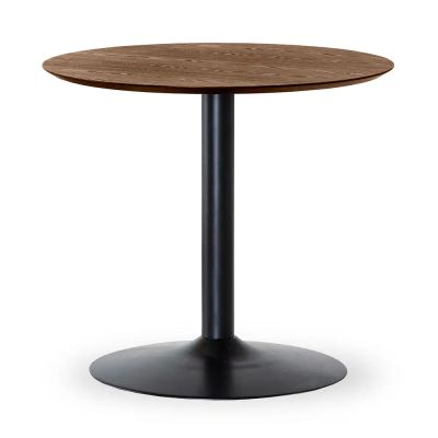 Torkelson, Miles ruokapöytä trumpettijalka 80 cm ruskeaksi värjätty saarni puusta | Alk. 447,95 €