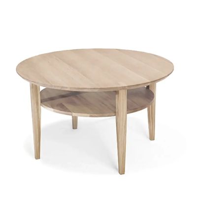 Torkelson, Tango sohvapöytä Ø90 cm valkolakattu tammi | Alk. 558,00 €