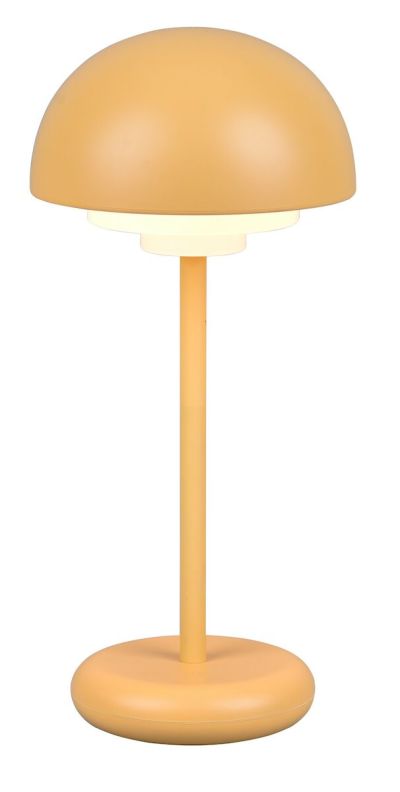 Trio Elliot ladattava LED pöytävalaisin sisä-ja ulkokäyttöön keltainen