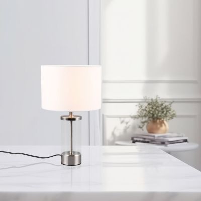 Trio Grazia pöytävalaisin harjattu teräs/valkoinen | Alk. 40,40 €